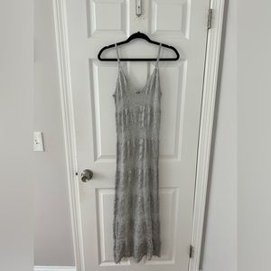 Zara knit metallic midi dress. Worn once